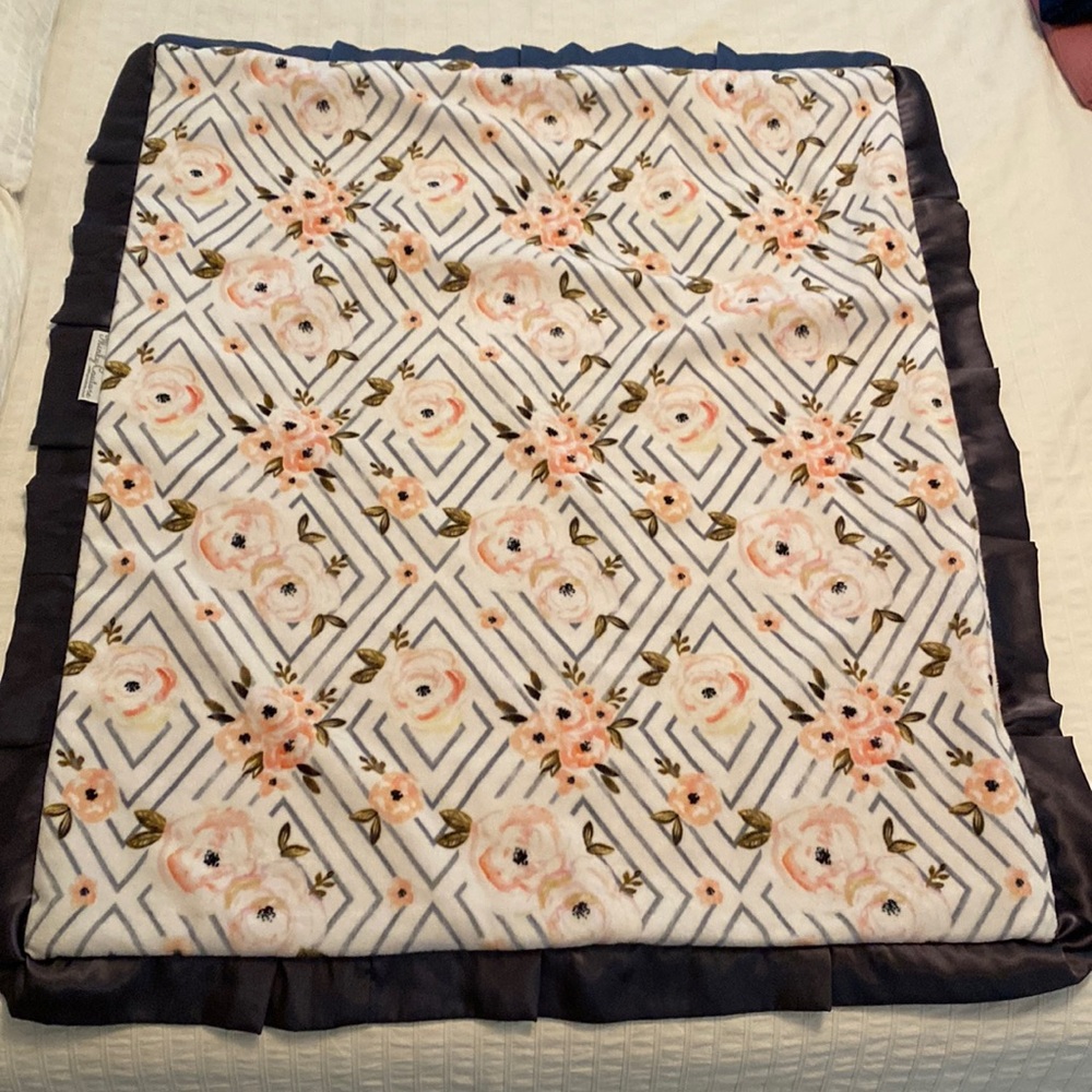 Minky Couture Soft Floral Blanket